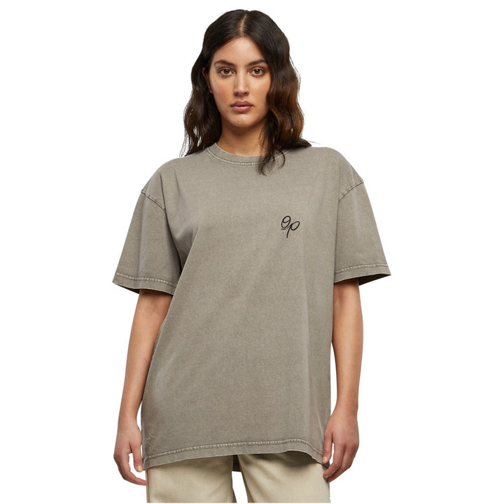 OP LADIES Acid Wash Oversize Tee